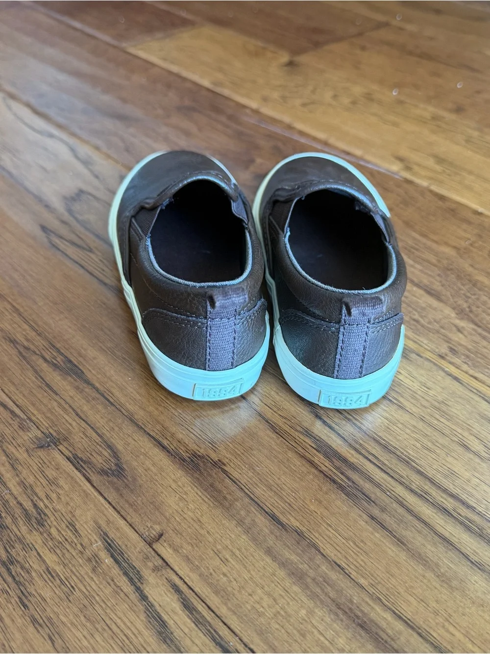 Old Navy Kids Slip-On Shoes in light grey, Light Brown and dark Brown trio